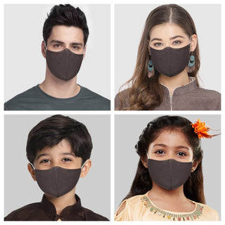 Vastramay Unisex 3 -Ply Self Design Reusable Anti-Pollution Comfortable Half Face, Ear Loop Cotton Welness Mask
