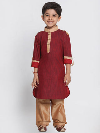 Maroon pathani suit promotes a royal appearance