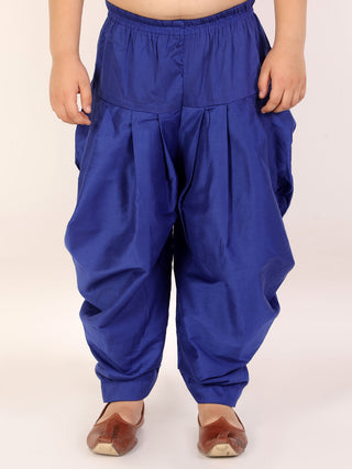 VASTRAMAY Boys Blue Solid Dhoti Pants