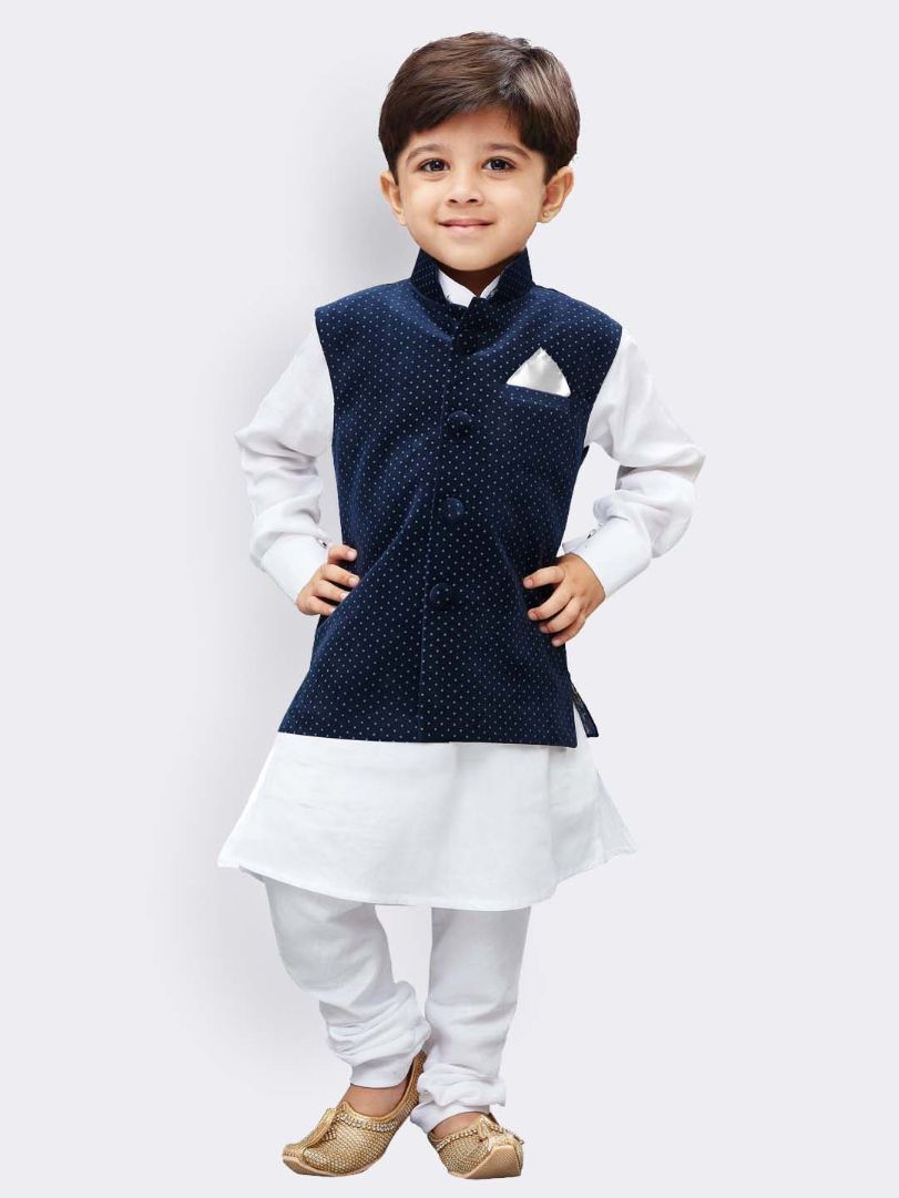 White Kurta Set Kurta Pajama For 11 Year Old Boy Boys' White