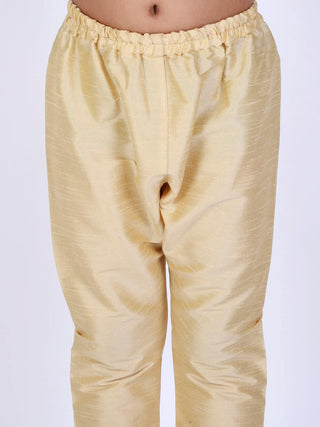 VASTRAMAY Boys Gold-Toned Solid Pyjama