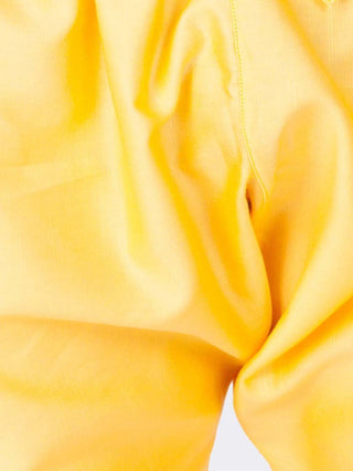 Boys' Yellow Cotton Pathani