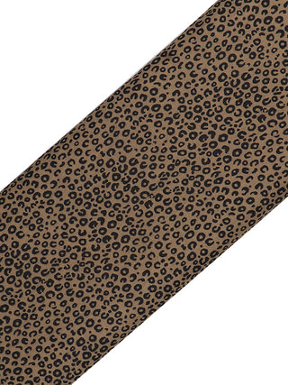 Vastramay Cheetah Print Brown Cotton Blend Running Fabric