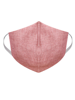 Unisex 2 Ply Pink Cotton Textured Reusable Face Mask