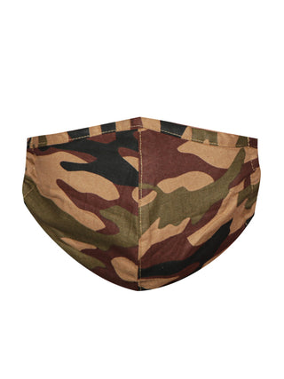 Unisex 3-Ply Reusable Anti-Pollution, Comfortable Masks in Camouflage Print - Pack of 1