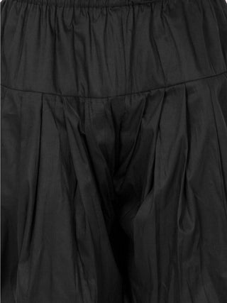 VASTRAMAY Men's Black Cotton Silk Blend Dhoti