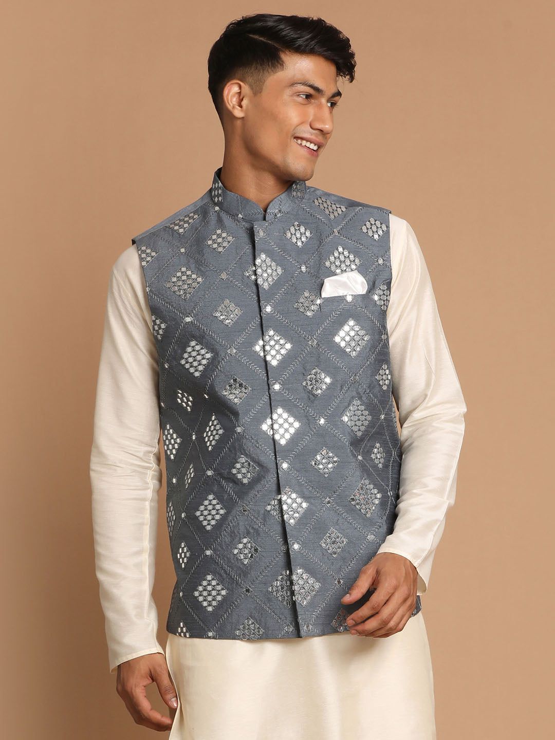 Buy Ethnic Jackets Online - Kurta Pajama Jackets for men| Ramraj Cotton –  Tagged 