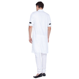 Men's White Cotton Kurta