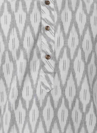 Men's White Pure Cotton Kurta