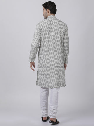 Men's White Pure Cotton Kurta and Pyjama Set