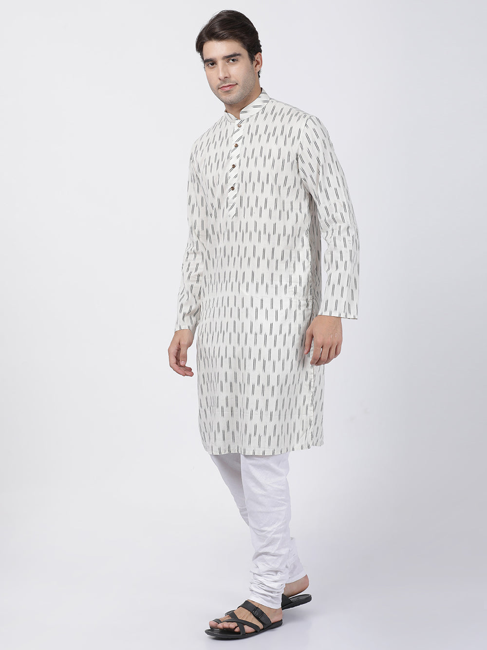 Men's White Pure Cotton Kurta and Pyjama Set