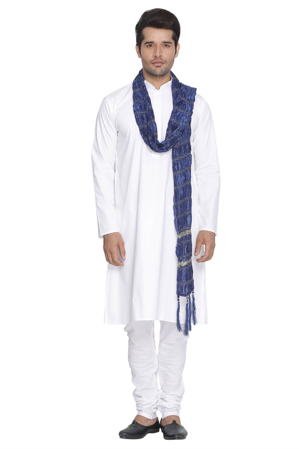 White kurta pajama with dupatta sale