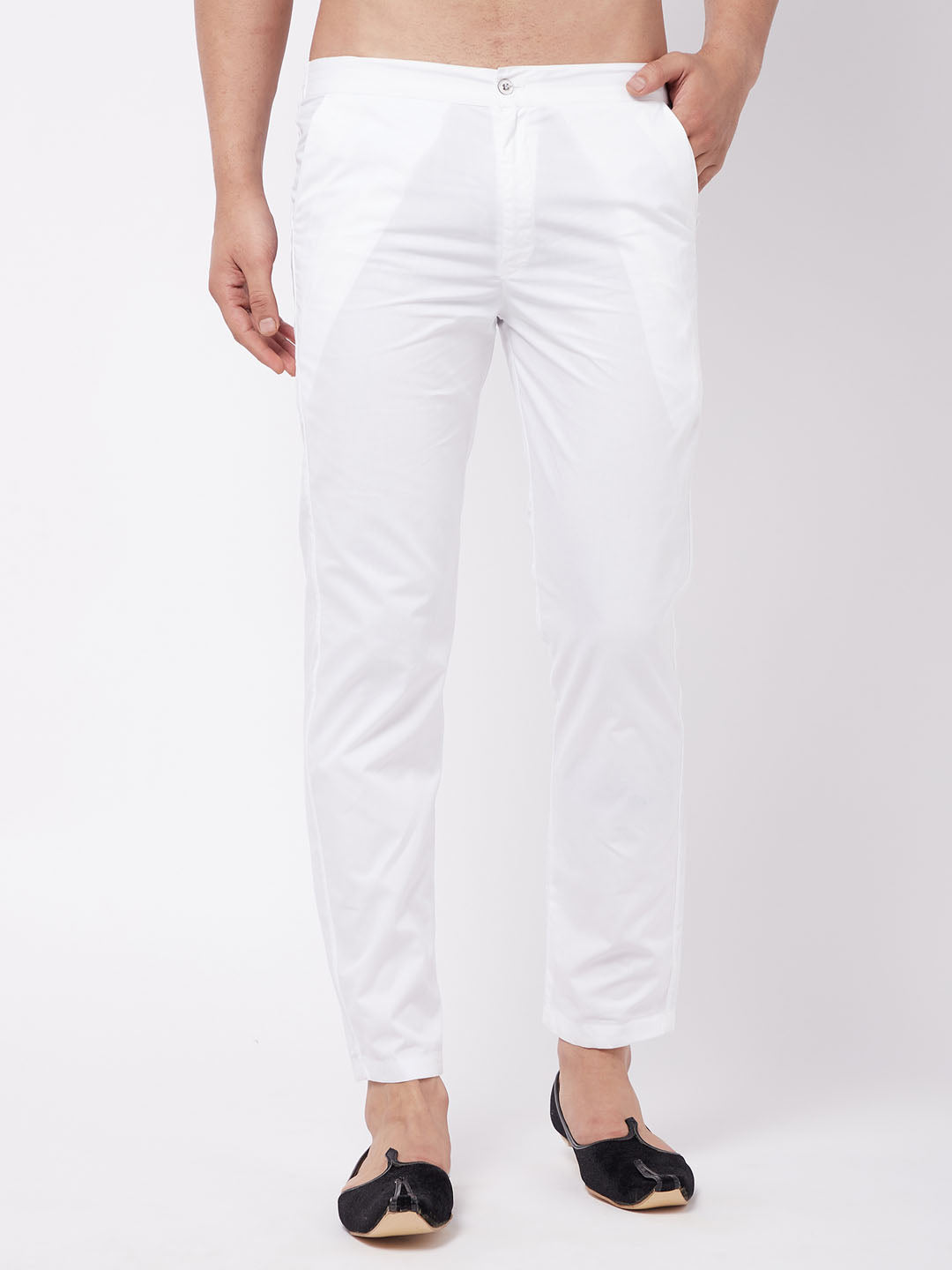 Mens Linen Trousers CLASSIC WHITE  Pink House Mustique