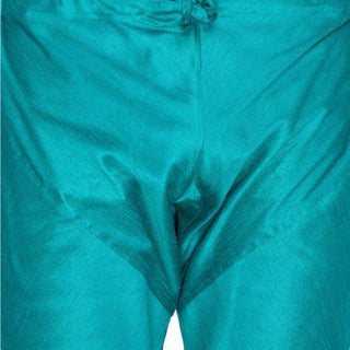Men's Green Cotton Silk Blend Pyjama
