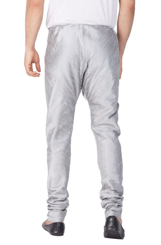 Men's Grey Cotton Silk Blend Pyjama