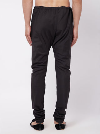 VM By VASTRAMAY Men's Black Cotton Blend Pyjama