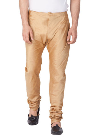 Men's Gold Cotton Silk Blend Pyjama