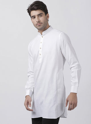 white cotton kurta for mens