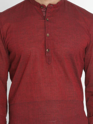 maroon color kurta design
