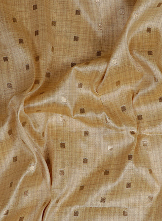 Jari Embroidery Gold Silk Blend Fabric