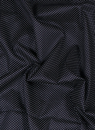 Polka Dot Black and White Cotton Fabric