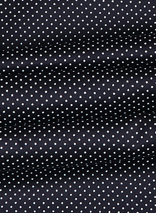 Polka Dot Black and White Cotton Fabric