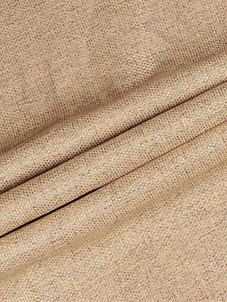 Vastramay Solid Biscuit Brown Color Jute Silk Running Fabric