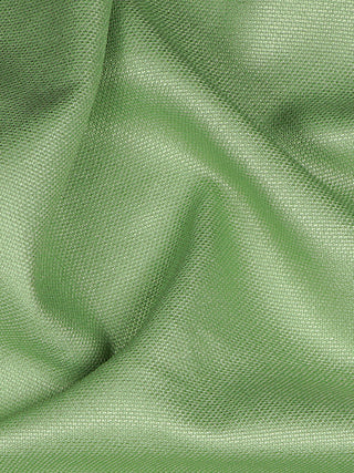 Vastramay Solid Mint Green Color Jute Silk Running Fabric