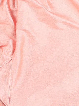 VASTRAMAY SISHU Boys' Pink Viscose Kurta and Pyjama Set