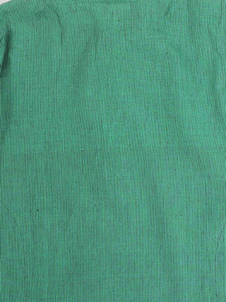 VASTRAMAY SISHU Boy's Green Striped Pure Cotton Kurta
