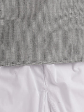 VASTRAMAY SISHU Boys Grey and White Pure Cotton Kurta Pyjama Set