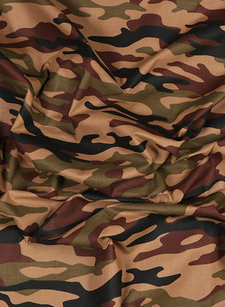 vastramayArmy Print Camouflage Cotton Fabric